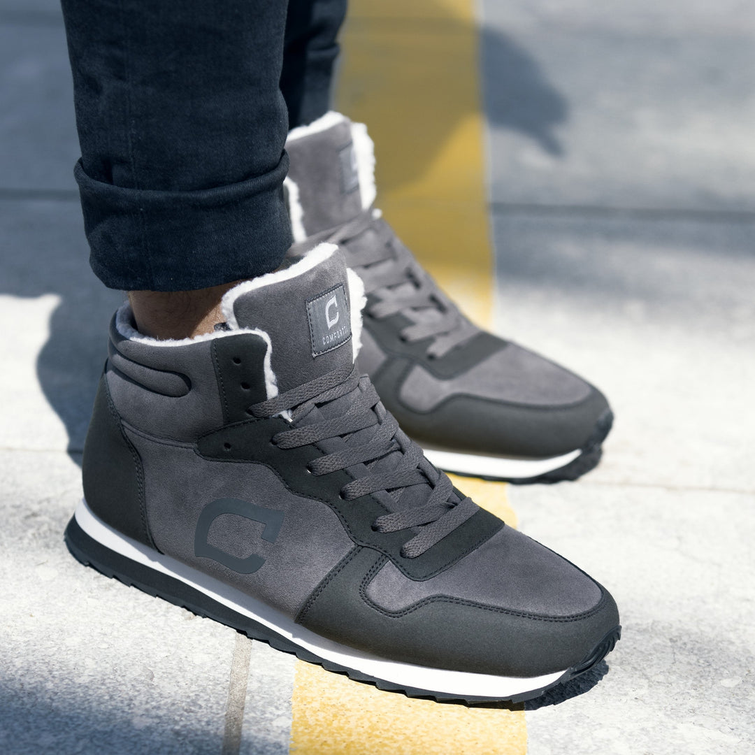 Ciepłe męskie buty z ocieplaną wkładką – Ruben-Niebieski-39-Trend Polska