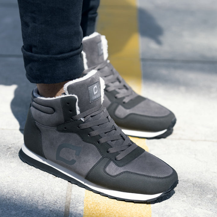 Ciepłe męskie buty z ocieplaną wkładką – Ruben-Niebieski-39-Trend Polska