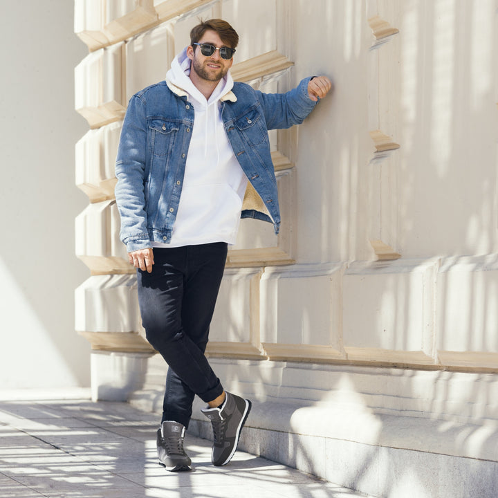 Ciepłe męskie buty z ocieplaną wkładką – Ruben-Niebieski-39-Trend Polska
