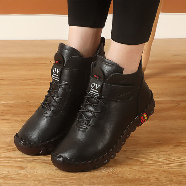 Ciepłe wysokie buty damskie – Nova-Czarny-35-Trend Polska