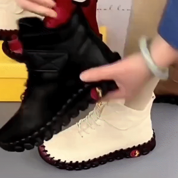 Ciepłe wysokie buty damskie – Nova-Czarny-35-Trend Polska
