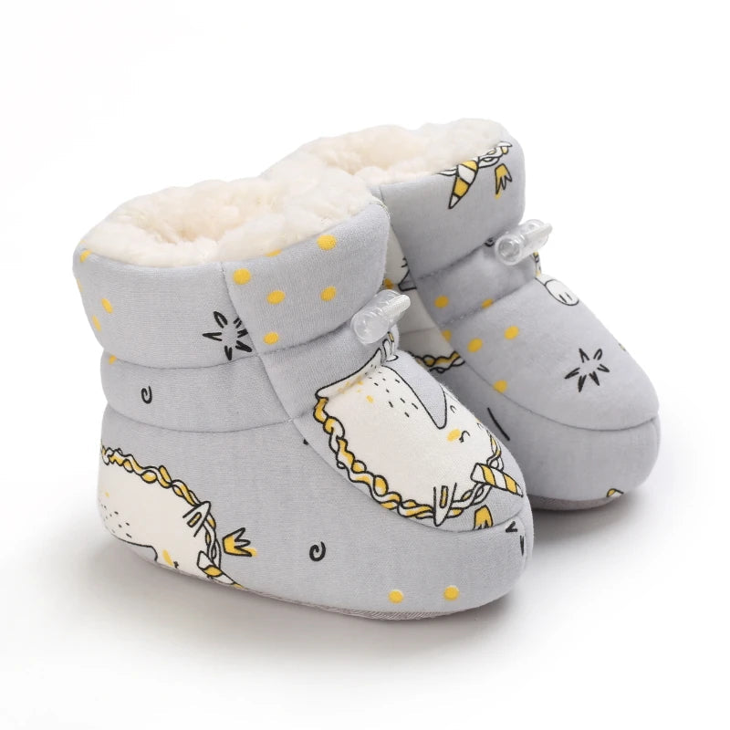 Ciepłe zimowe buciki dla niemowląt - SnugToes-Jednorożec-M (0-6 miesięcy)-Trend Polska