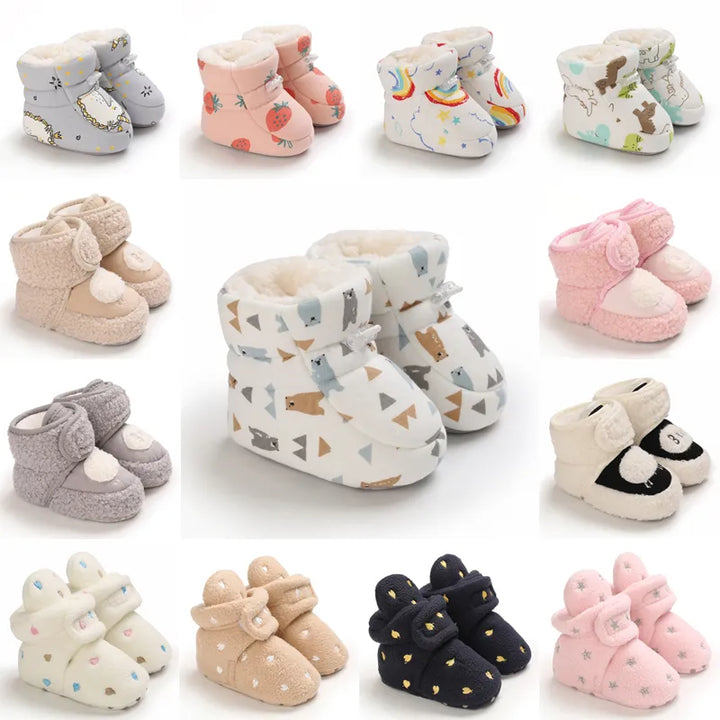 Ciepłe zimowe buciki dla niemowląt - SnugToes-Niedźwiedzie-M (0-6 miesięcy)-Trend Polska