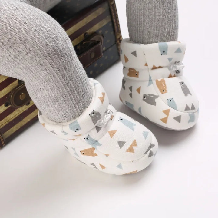 Ciepłe zimowe buciki dla niemowląt - SnugToes-Niedźwiedzie-M (0-6 miesięcy)-Trend Polska
