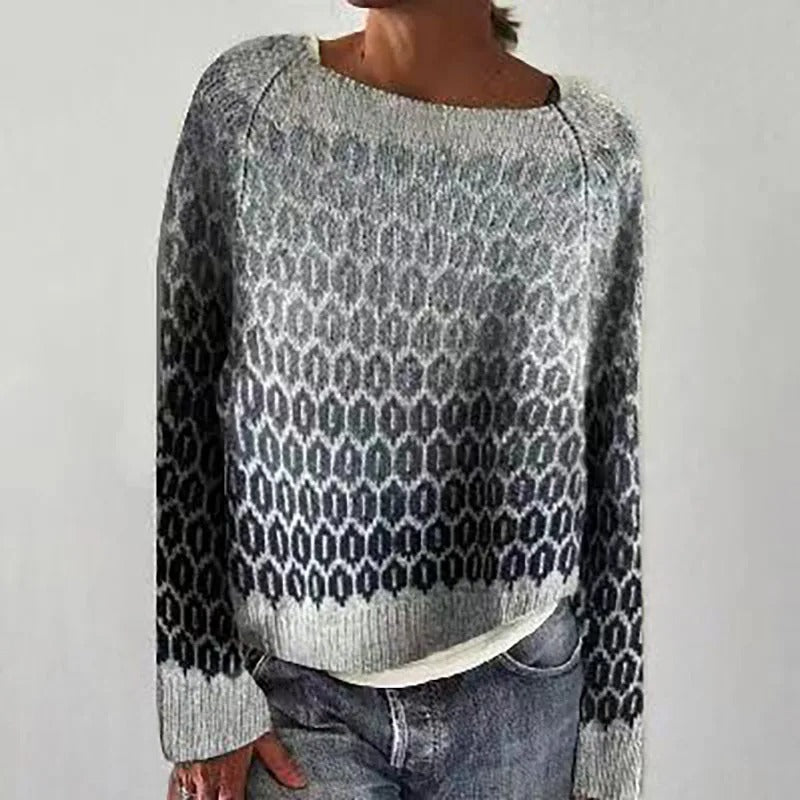 Ciepły sweter damski z eleganckimi detalami - Nova-Diament-S-Trend Polska