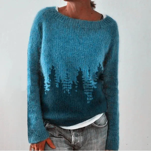 Ciepły sweter damski z eleganckimi detalami - Nova-Diament-S-Trend Polska