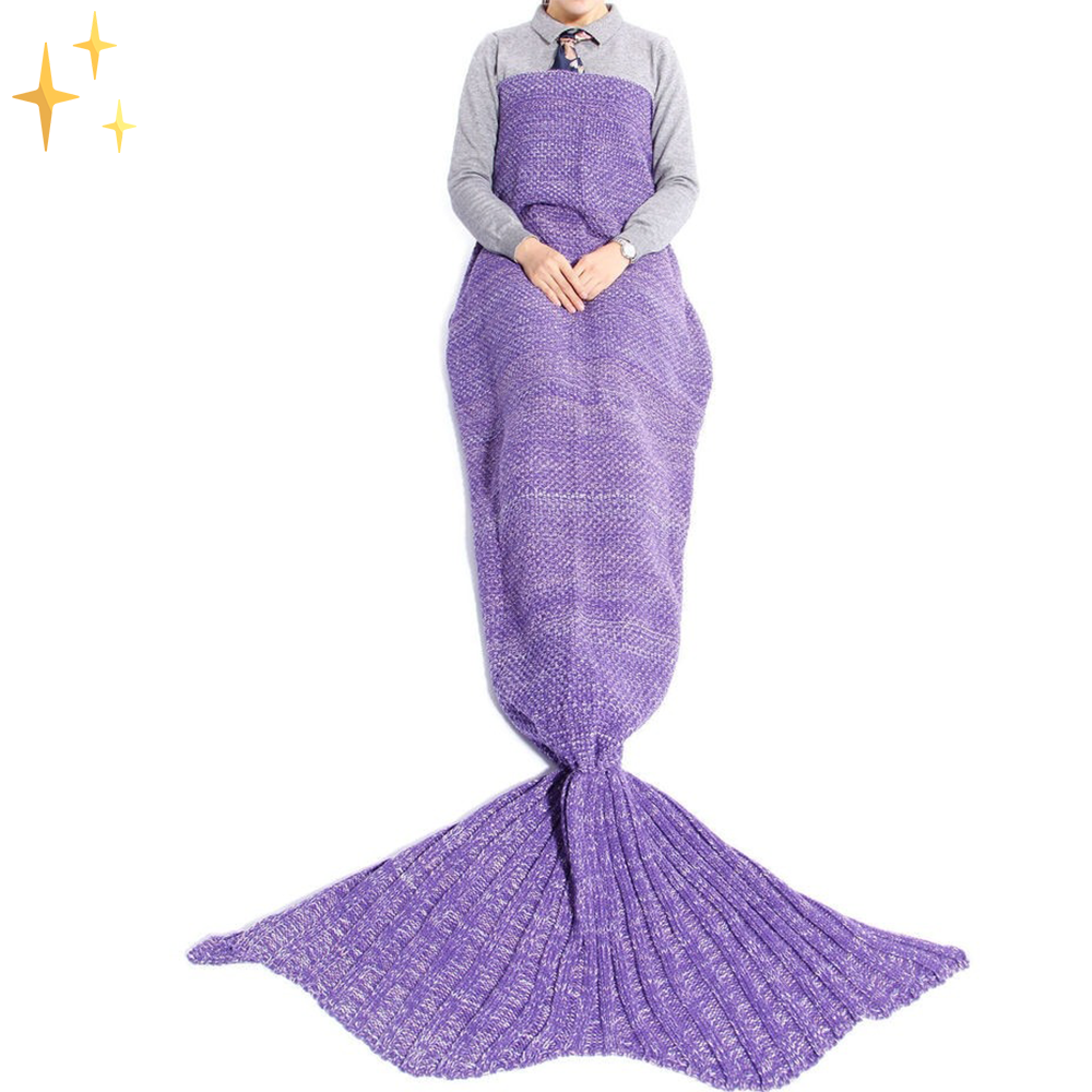 Ciepły Szydełkowany Ogon Syreny - MermaidDreams-Zielony-Trend Polska