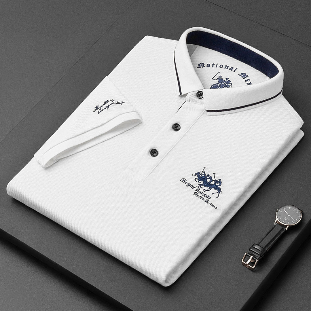 Classic Męska Polo - Hamilton-Biały-M-Trend Polska