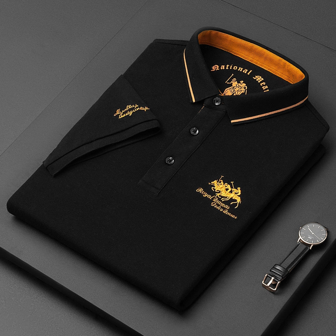 Classic Męska Polo - Hamilton-Czarny-M-Trend Polska