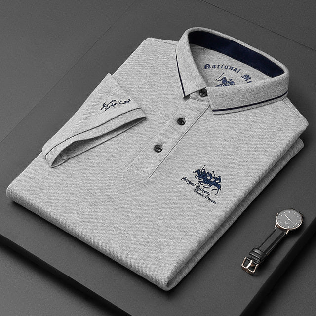 Classic Męska Polo - Hamilton-Szary-M-Trend Polska