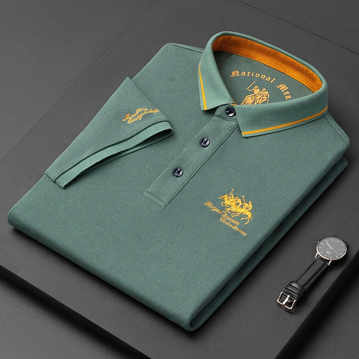Classic Męska Polo - Hamilton-Zielony-M-Trend Polska