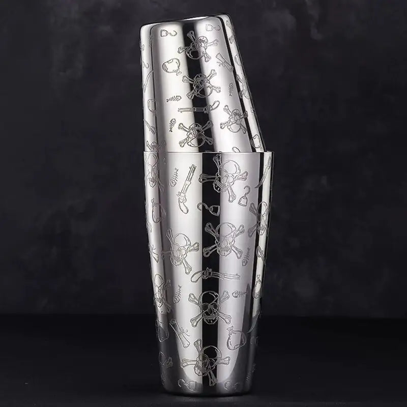 Cocktail shaker grawerowany – Mixaro-Pirat-Trend Polska