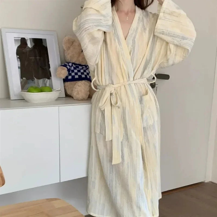 Codzienny damski letni szlafrok w stylu kimono – Hana-S-Trend Polska