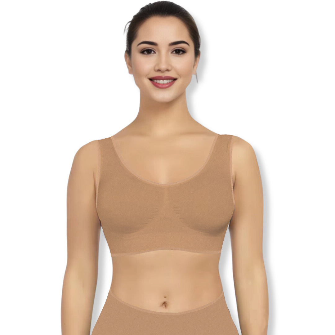 Comfort BH Bez Fiszbiny – CloudBra-Beżowy-S-Trend Polska
