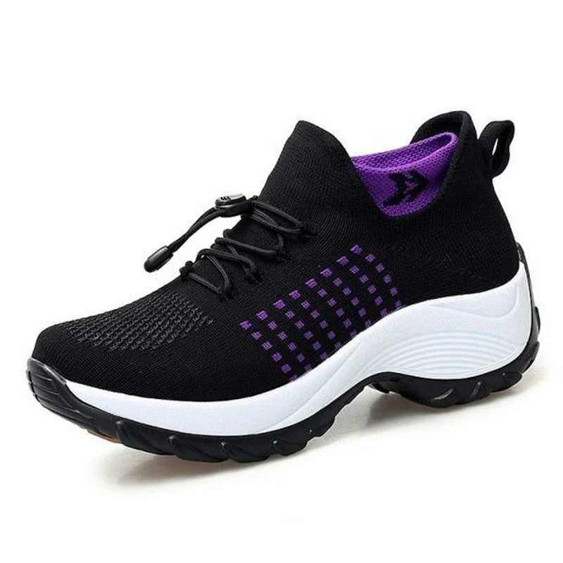ComfortEase Therapeutyczne Buty | Cały Dzień Komfortu i Wsparcia-35-Czarny-Fioletowy-Trend Polska