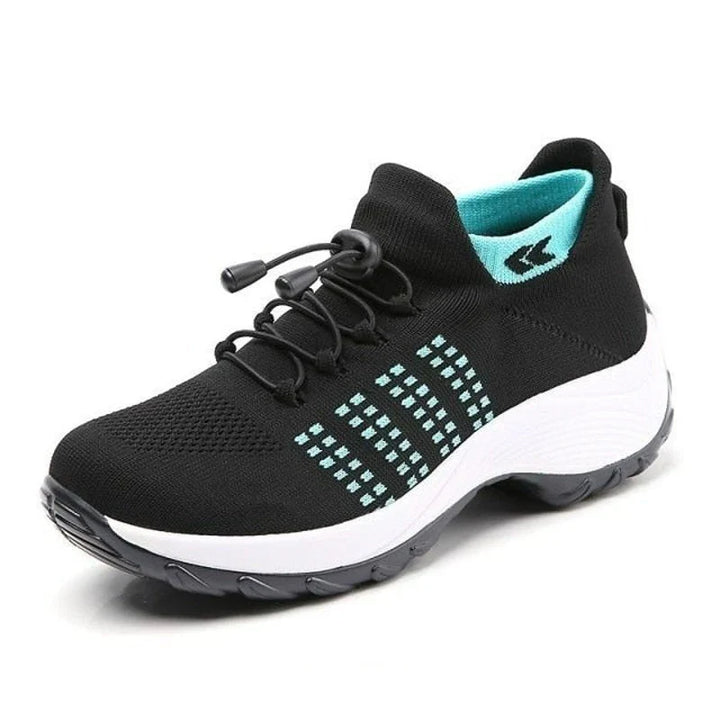 ComfortEase Therapeutyczne Buty | Cały Dzień Komfortu i Wsparcia-35-Czarny- Niebieski-Trend Polska