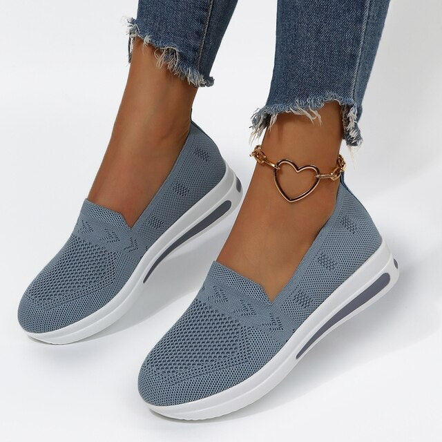 ComfortMax Plus Damskie Sneakers | Oddychający ortopedyczny design-Jasnoniebieski-35-Trend Polska