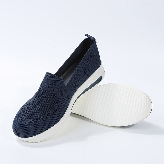 ComfortMax Plus Damskie Sneakers | Oddychający ortopedyczny design-morski niebieski-35-Trend Polska