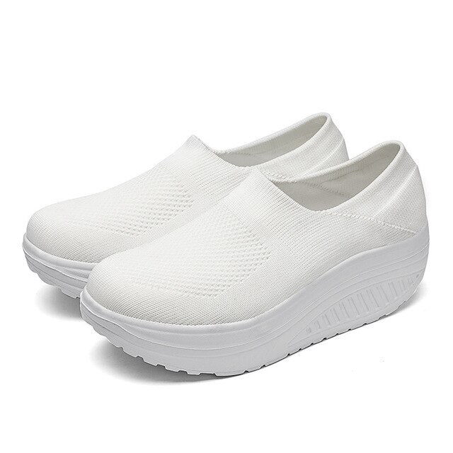 ComfortStride Slides | Damskie klapki sneakers z ortopedyczną wkładką-Biały-35-Trend Polska