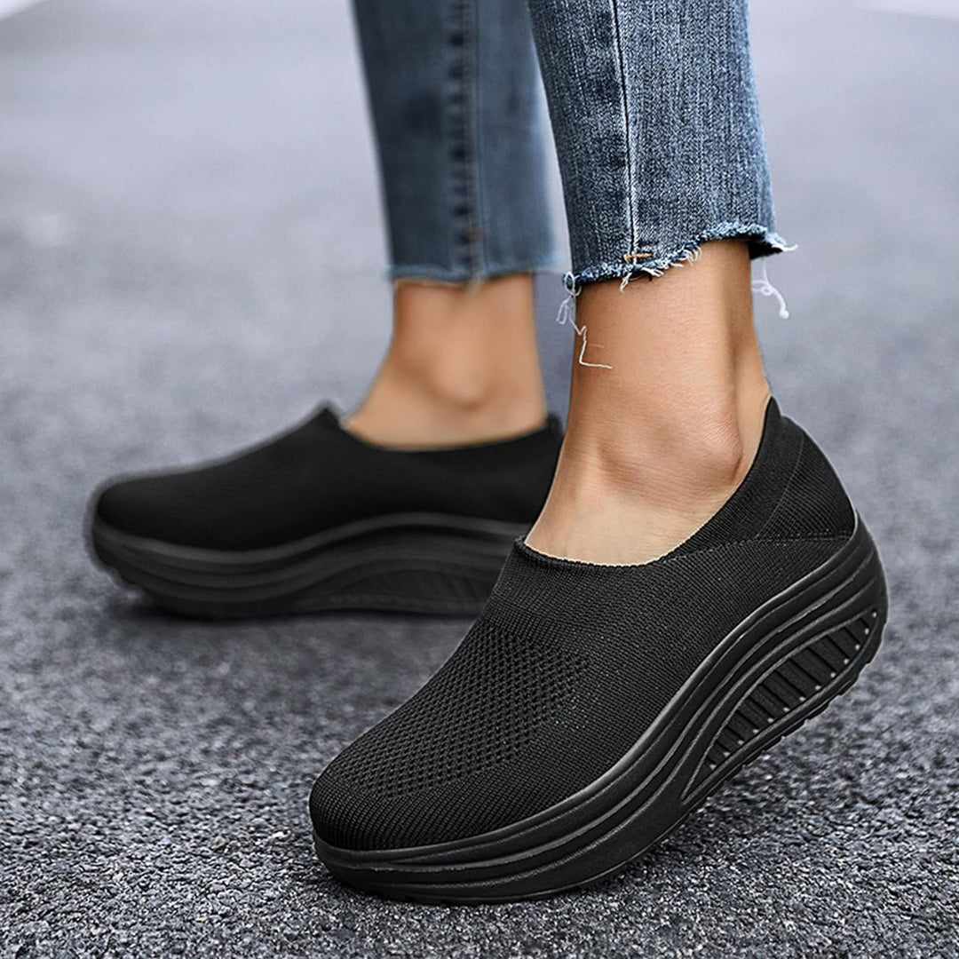 ComfortStride Slides | Damskie klapki sneakers z ortopedyczną wkładką-Szary-35-Trend Polska