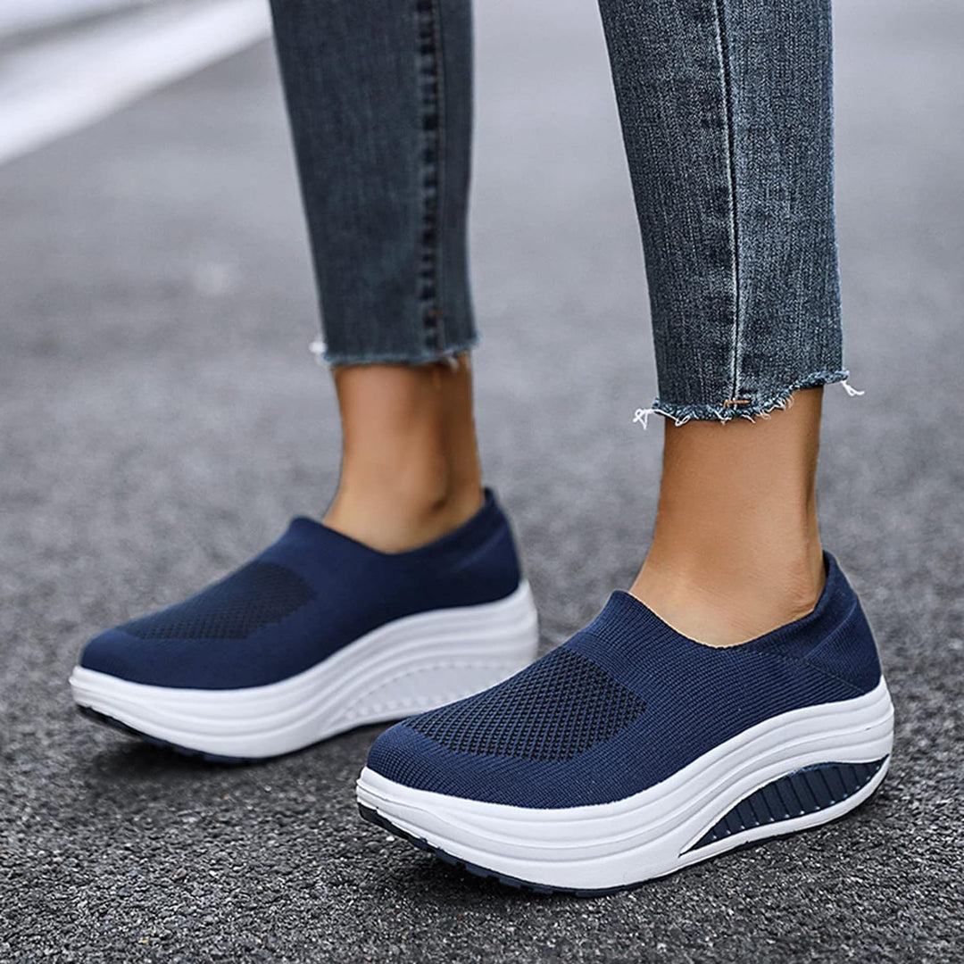 ComfortStride Slides | Damskie klapki sneakers z ortopedyczną wkładką-Szary-35-Trend Polska