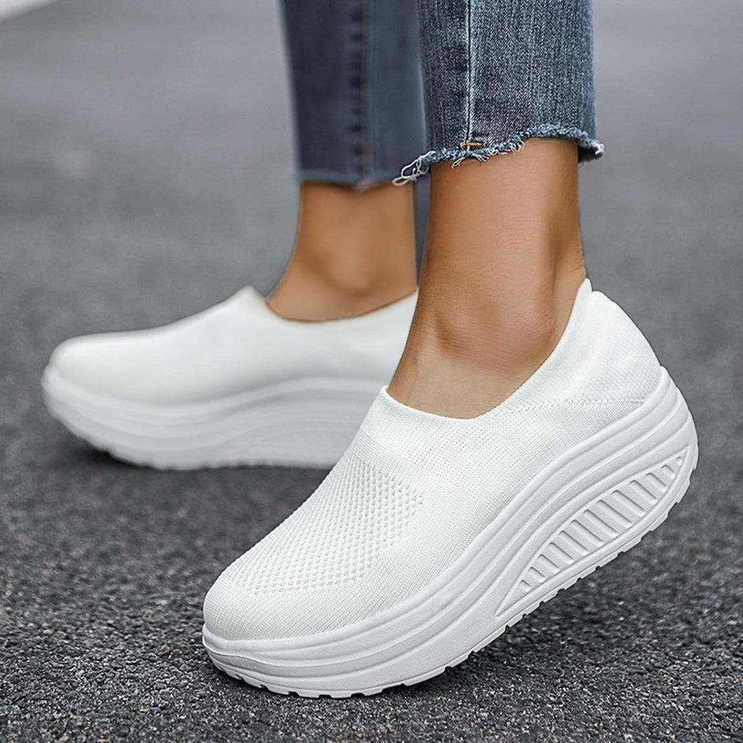 ComfortStride Slides | Damskie klapki sneakers z ortopedyczną wkładką-Szary-35-Trend Polska