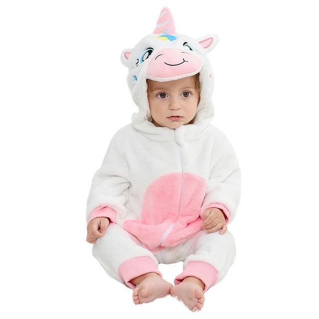 Comfy Baby Onesie z kapturem - Miękka zimowa ciepłota-1-2-6 Maanden-Trend Polska