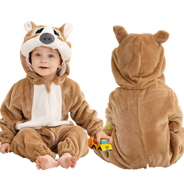 Comfy Baby Onesie z kapturem - Miękka zimowa ciepłota-10-2-6 Maanden-Trend Polska