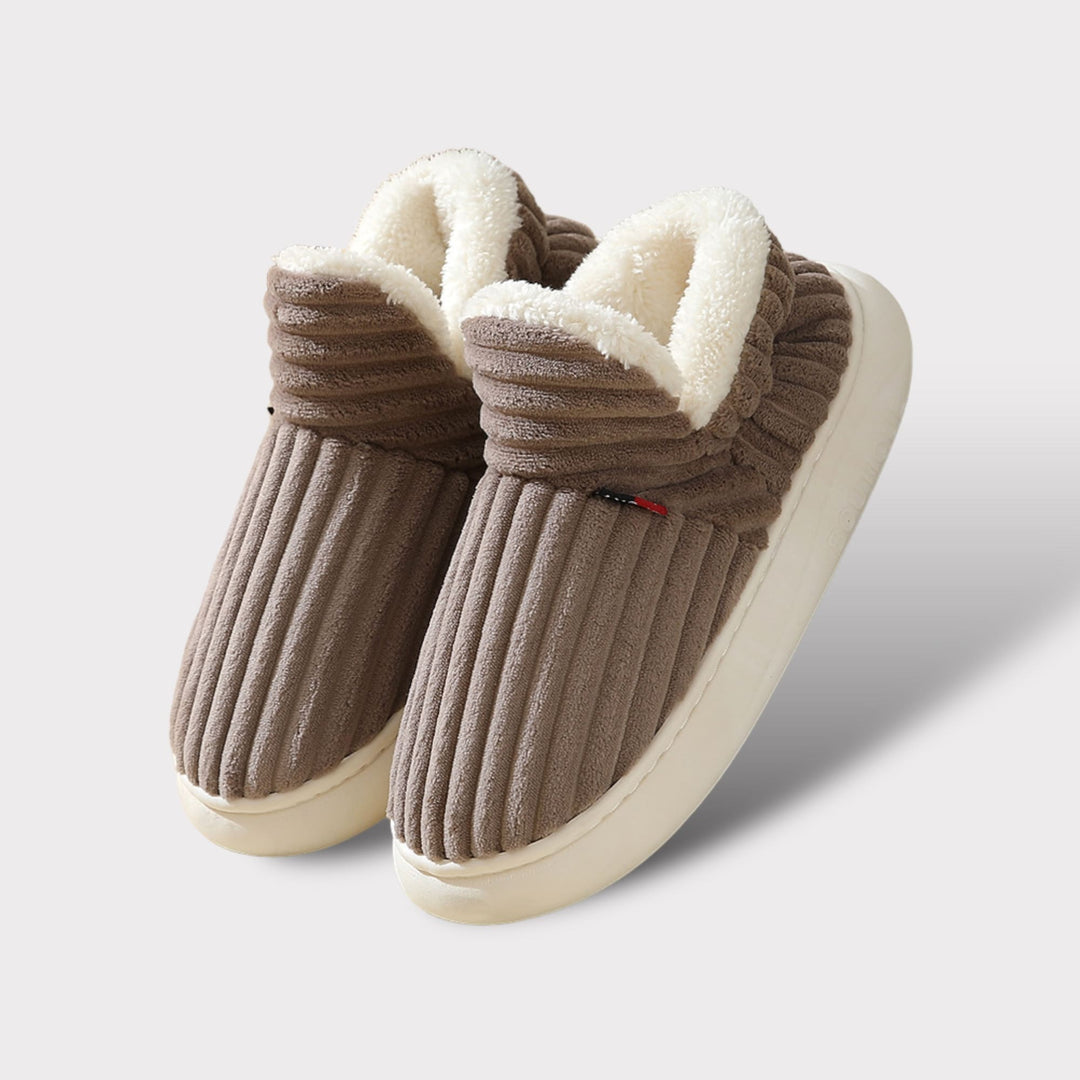 Comfy Damskie Kapcie - Aurora-Brązowy-36-37-Trend Polska