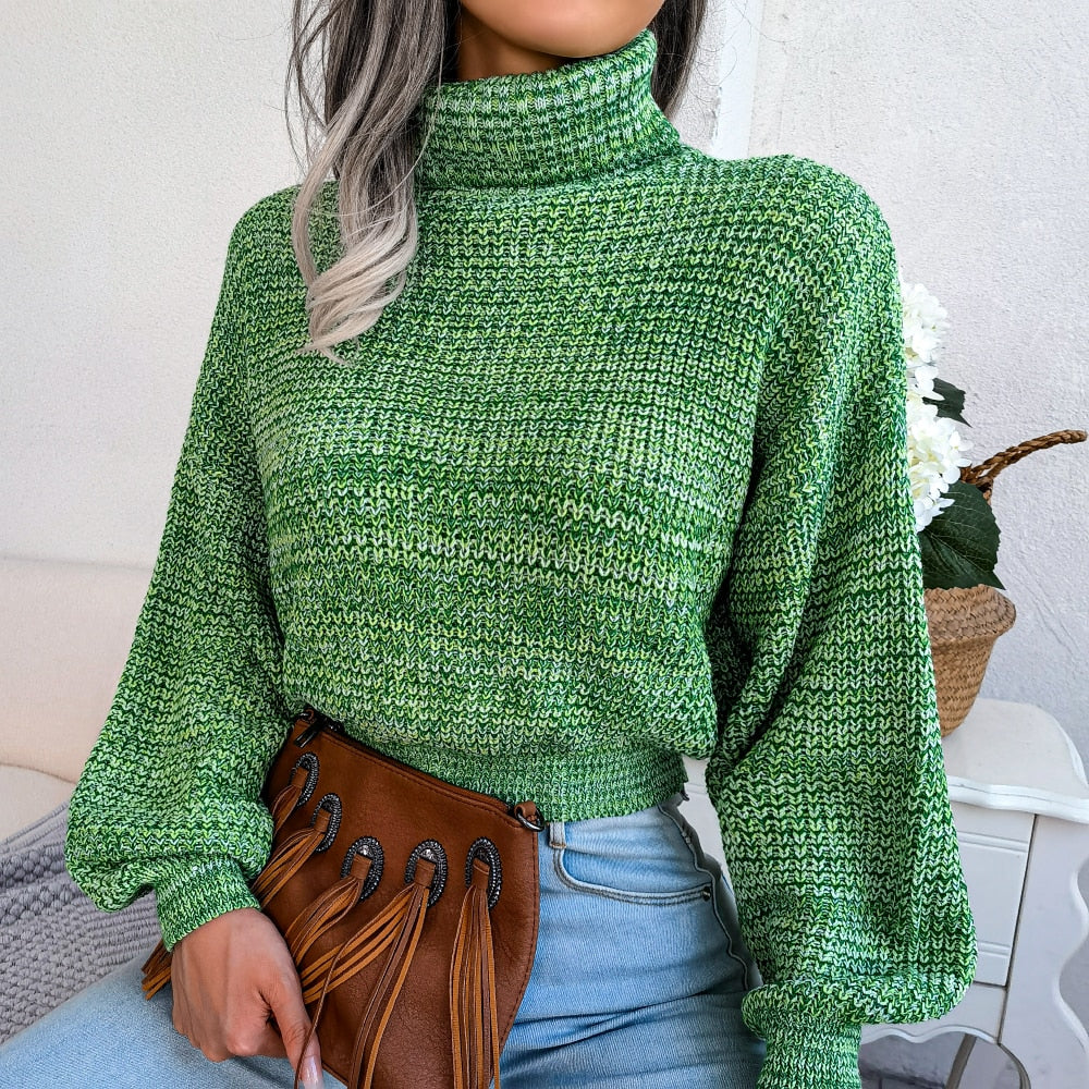 Comfy Dzianinowy Golf - Emilia-Zielony-S-Trend Polska