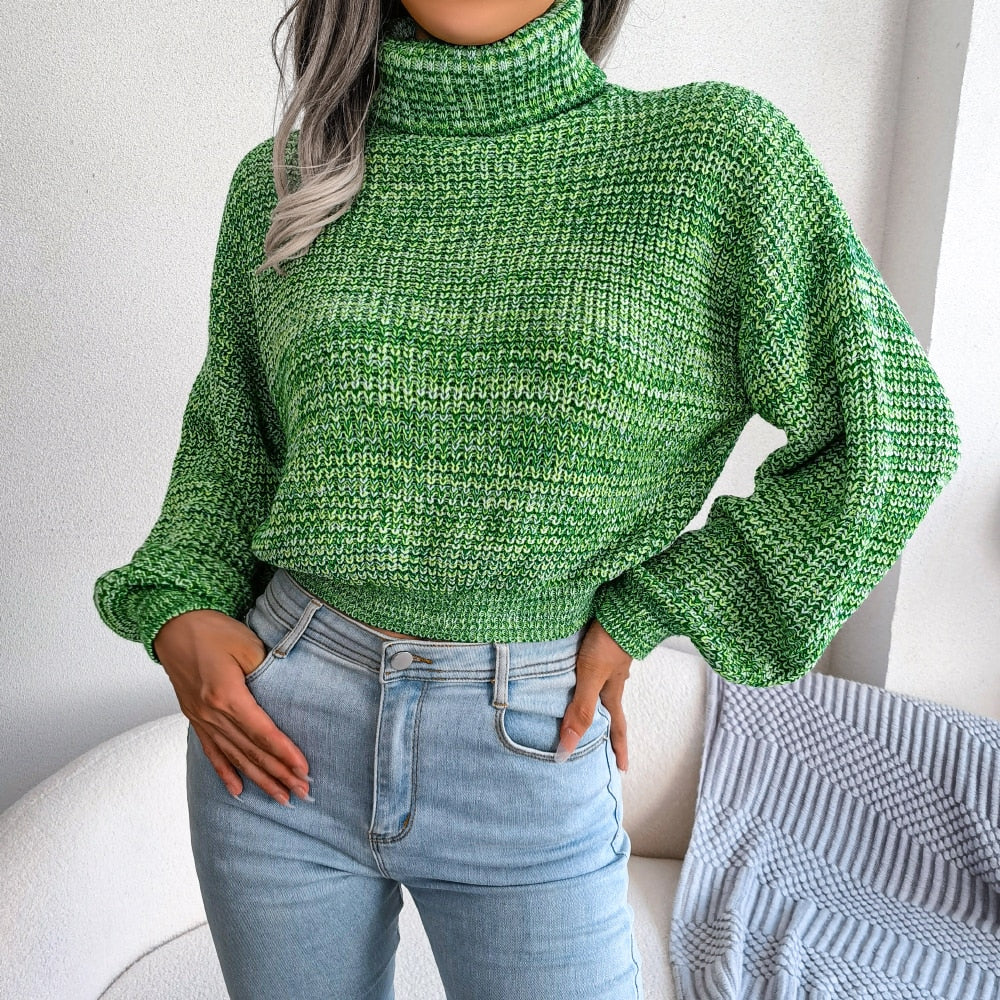 Comfy Dzianinowy Golf - Emilia-Zielony-S-Trend Polska