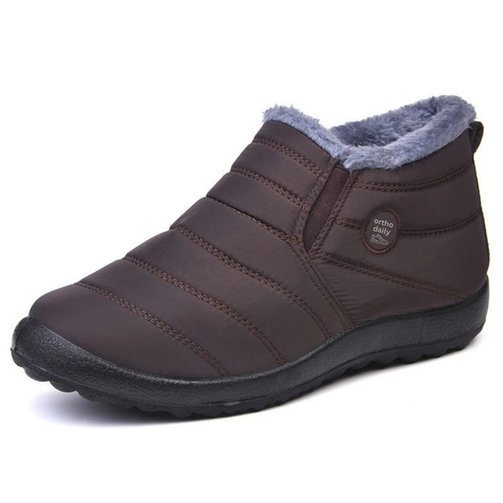 Comfy Fleece Botki - Elise-35-Brązowy-Trend Polska