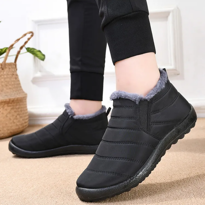 Comfy Fleece Botki - Elise-35-Czarny-Trend Polska