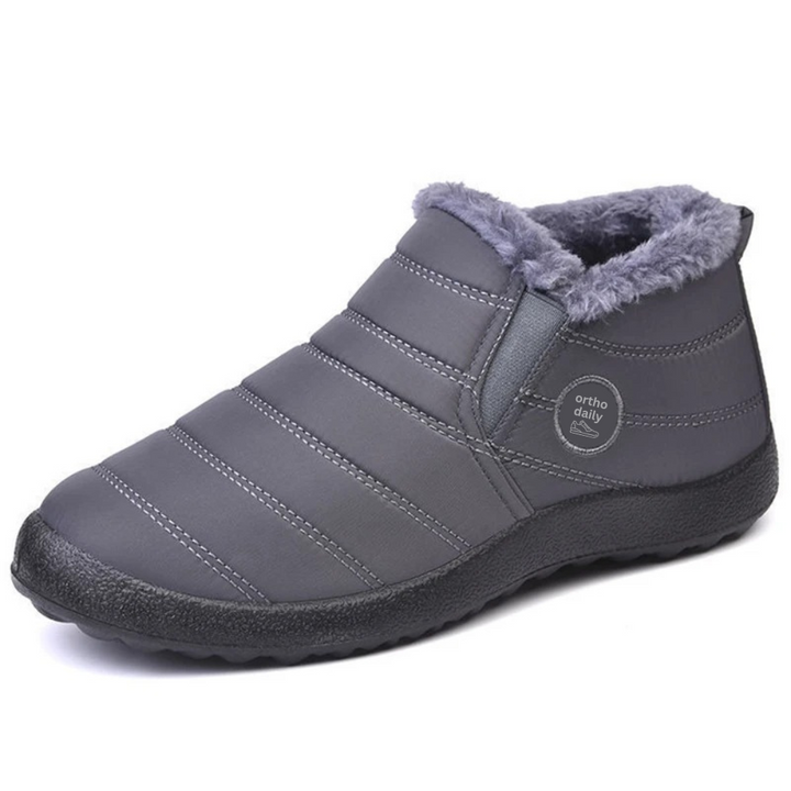Comfy Fleece Botki - Elise-35-Szary-Trend Polska