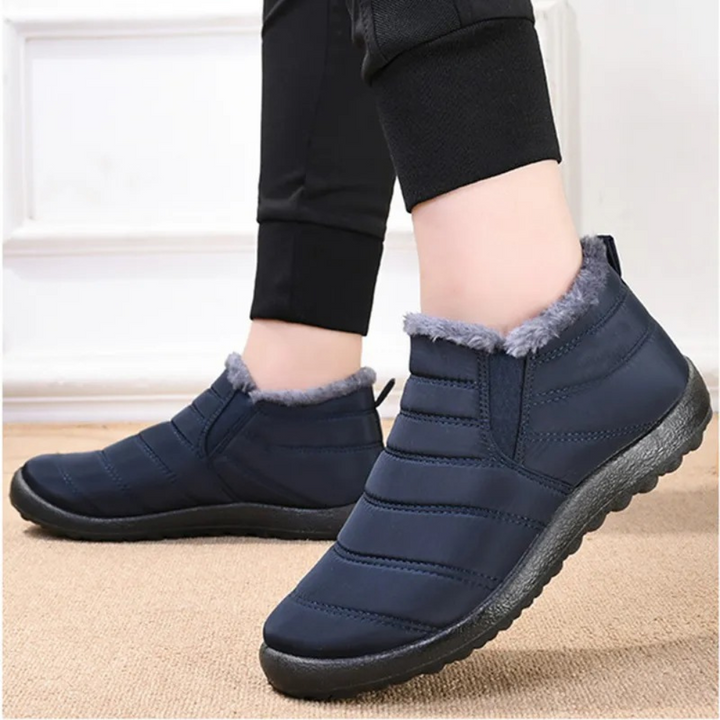 Comfy Fleece Botki - Elise-35-Blauw-Trend Polska