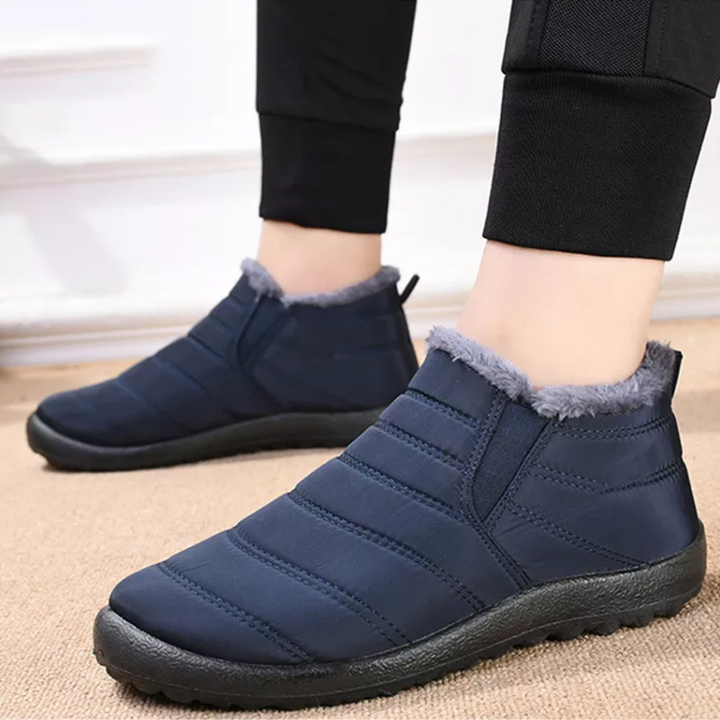 Comfy Fleece Botki - Elise-35-Blauw-Trend Polska