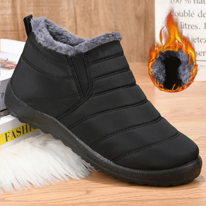 Comfy Fleece Botki - Elise-35-Blauw-Trend Polska