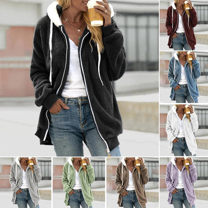 Comfy Vest z Stylową Kapturką - Aurora-Czerwony-L-Trend Polska