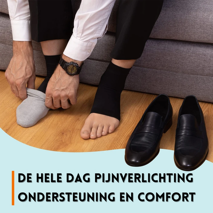 Compressja skarpetek na kostki dla neuropatii - AnkleSupport Pro-Czarnobiały-M (35-40)-Trend Polska