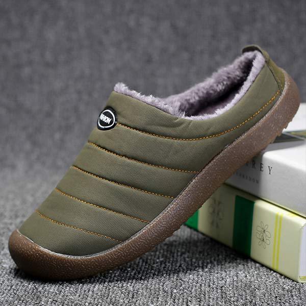 CozyWarm męskie kapcie | Ciepło wyściełane dla dodatkowego ciepła-Zielony-38-Trend Polska