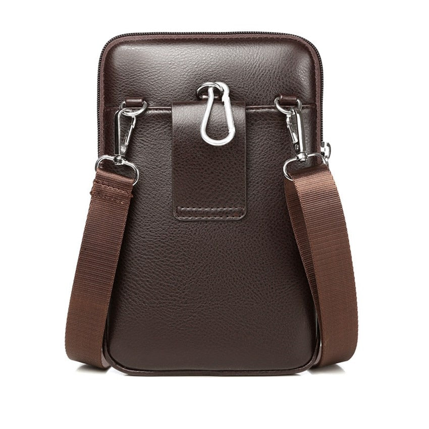 Męska torba crossbody z PU skóry