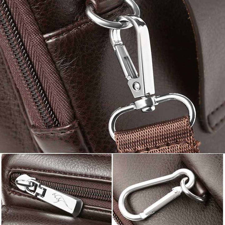 Męska torba crossbody z PU skóry