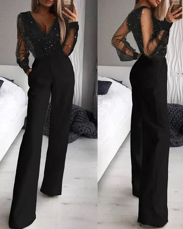 Czarny Casual Jumpsuit dla Pań - Noa-Trend Polska