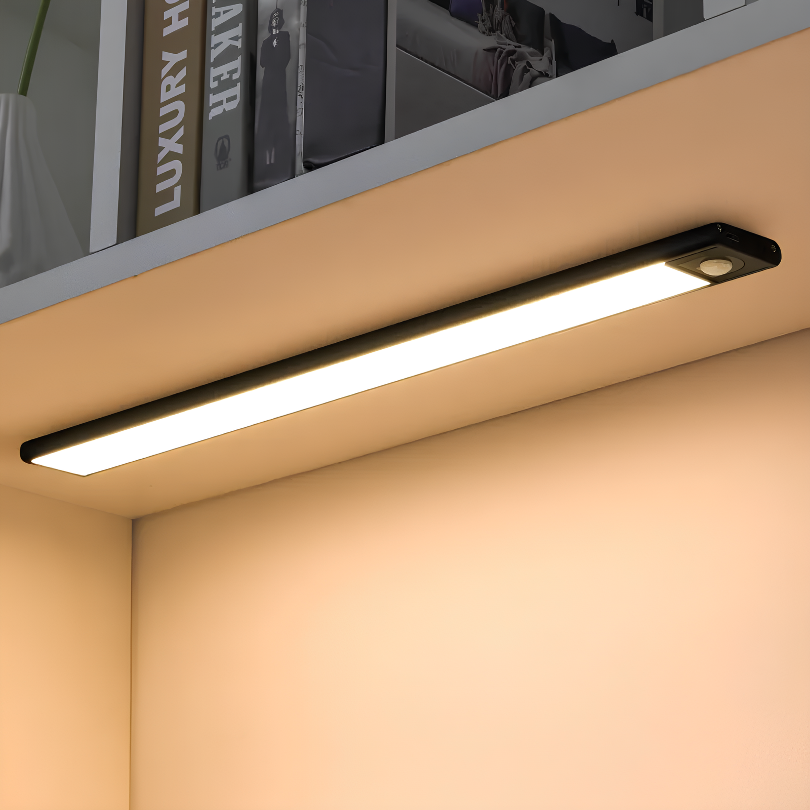 Czujnik ruchu bezprzewodowy Lampa - GlowMotion-Czarny-20 cm-Trend Polska