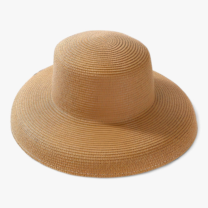 Dalszy damski letni kapelusz w lekkim stylu Panama – Belinda-Khaki-Trend Polska