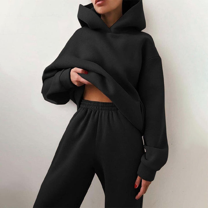 Damski oversize zestaw dresowy – Liv-Czarny-Trend Polska