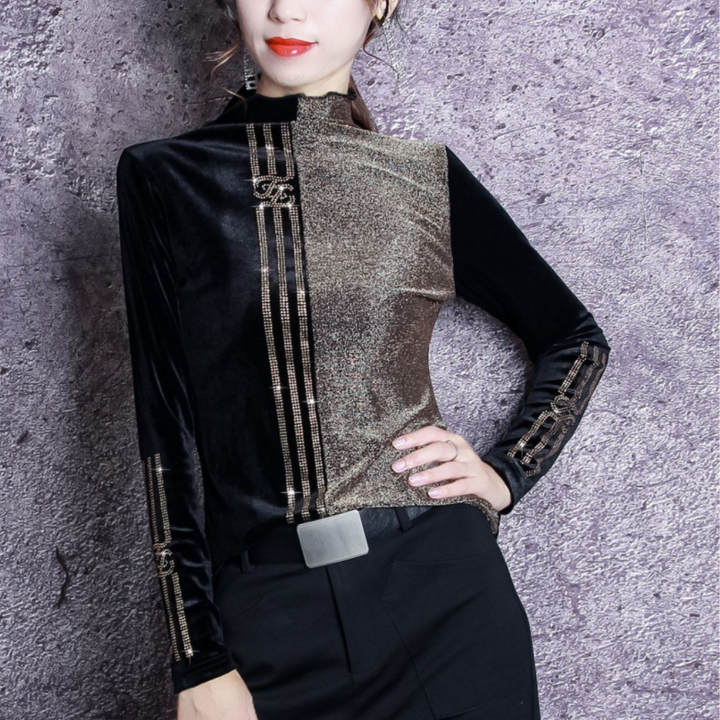 Damski Sweter z Wysokim Kołnierzem - Elise-XS-Trend Polska