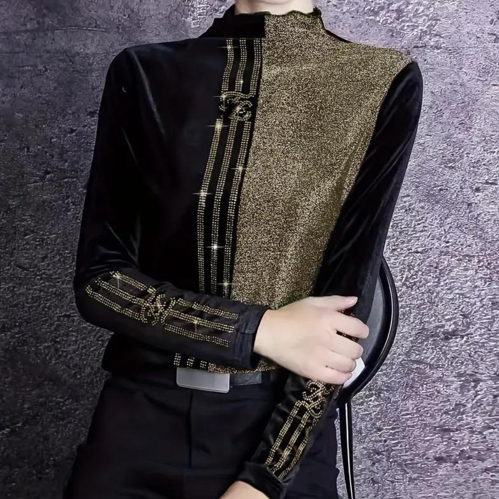 Damski Sweter z Wysokim Kołnierzem - Elise-XS-Trend Polska