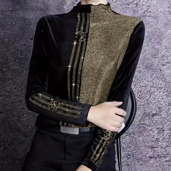 Damski Sweter z Wysokim Kołnierzem - Elise-XS-Trend Polska
