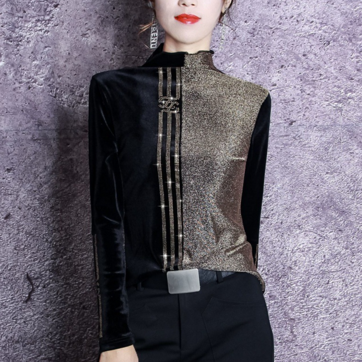 Damski Sweter z Wysokim Kołnierzem - Elise-XS-Trend Polska